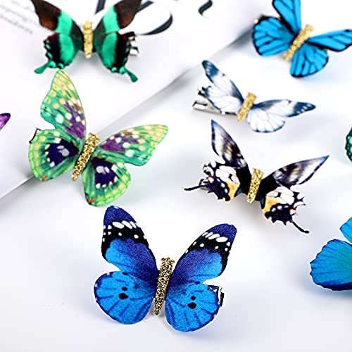 Foto 6 pulgar | Pinzas Para El Pelo Con Forma De Mariposa Boao, 18 Unidades, Broches Con Purpurina - Venta Internacional.