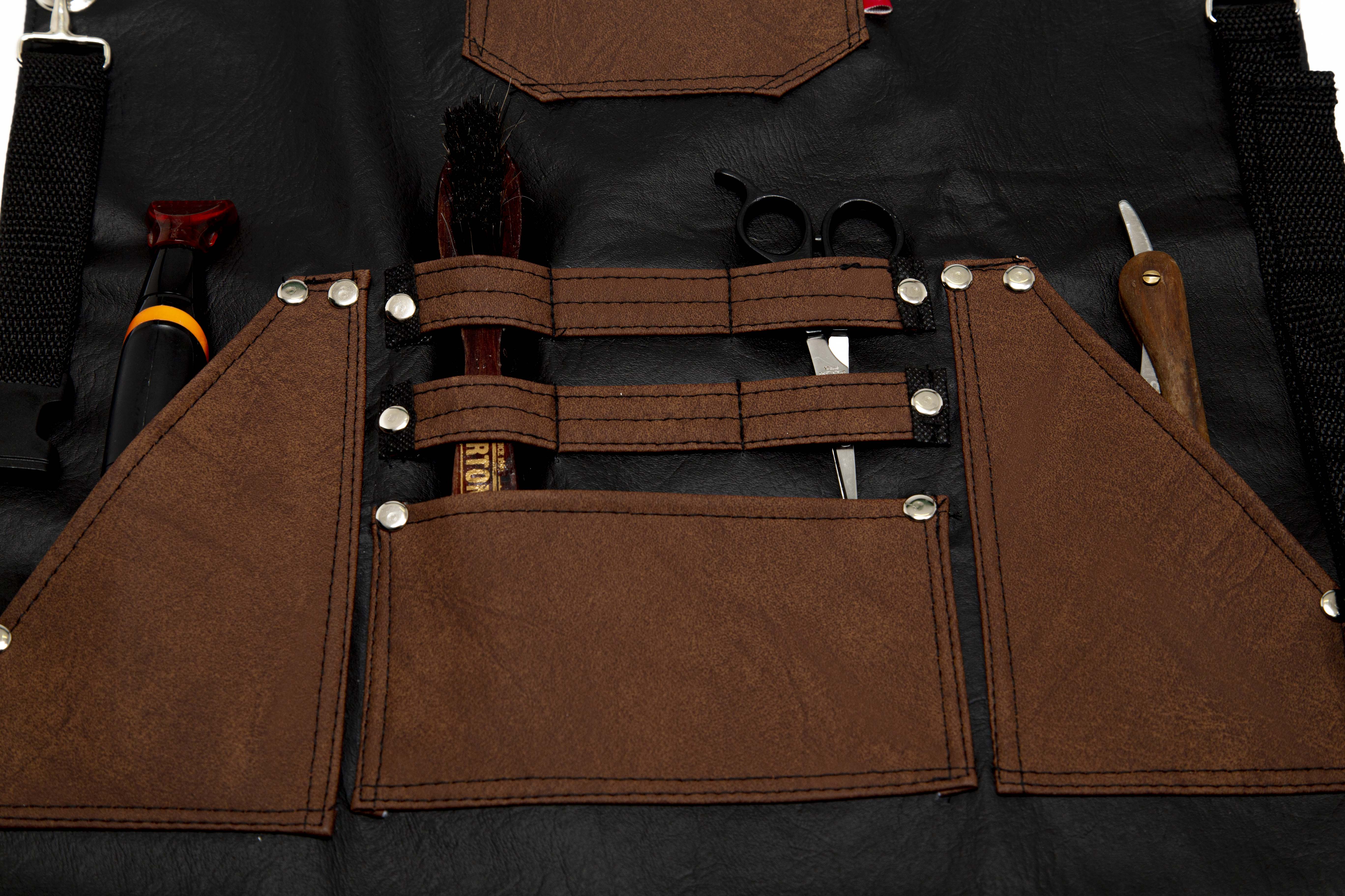 Foto 6 pulgar | Mandil Cover Caballero Barber Lord Jack Vinypiel