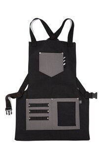 Foto 1 | Mandil Cover Barbero Modelo Texas Navy Black Barbest Co. Color Negro