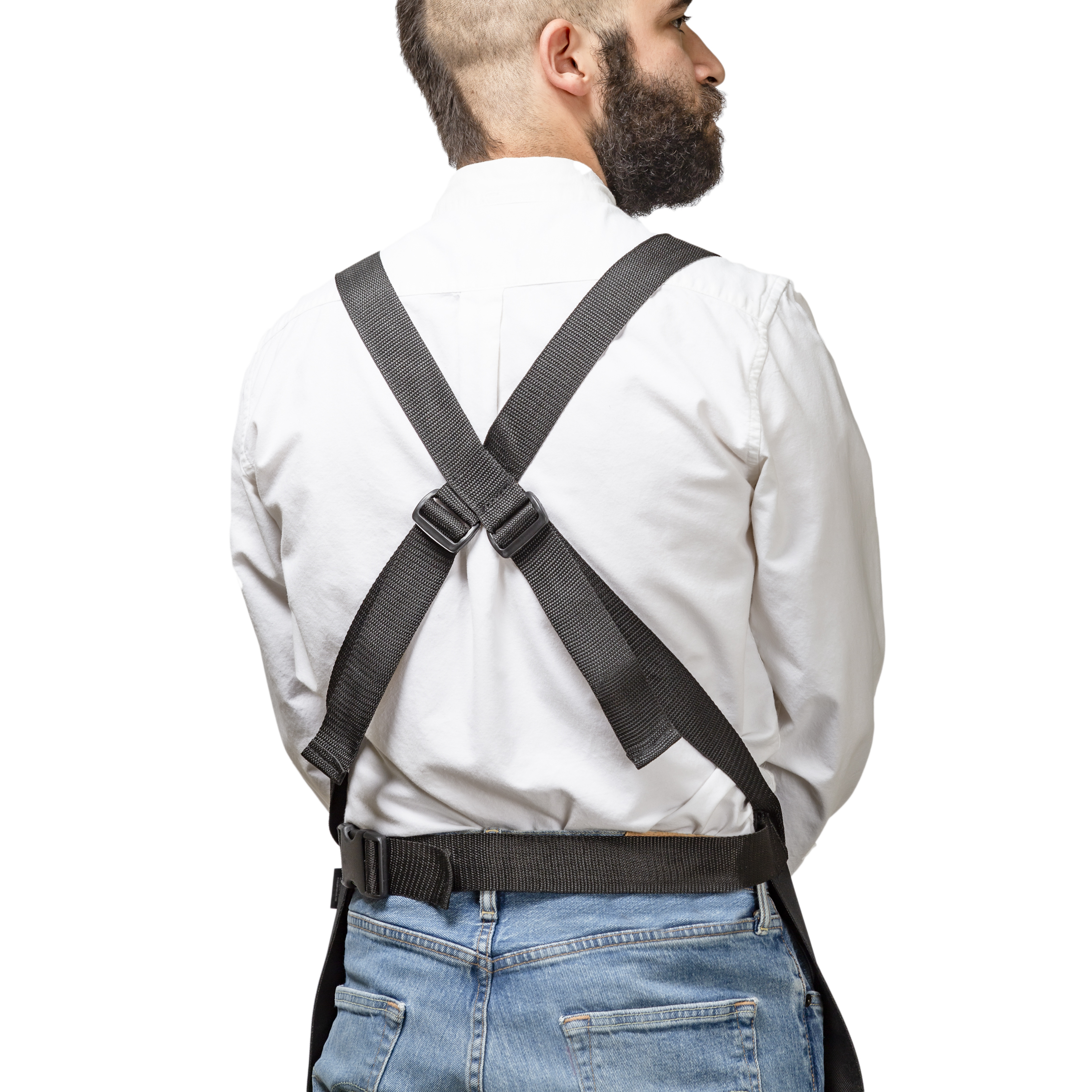 Foto 6 pulgar | Mandil Cover  Barbero Modelo Texas Navy Black  Barbest Co. Color Negro