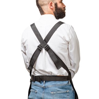 Foto 5 | Mandil Cover Barbero Modelo Texas Navy Black Barbest Co. Color Negro