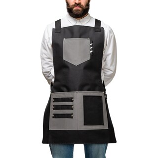 Foto 6 | Mandil Cover Barbero Modelo Texas Navy Black Barbest Co. Color Negro