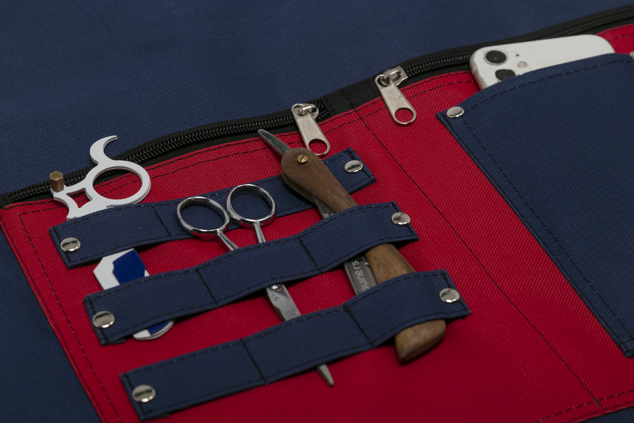 Foto 4 pulgar | Mandil Para Barbero Modelo Texas Insignia De Barbest Co. Color Azul