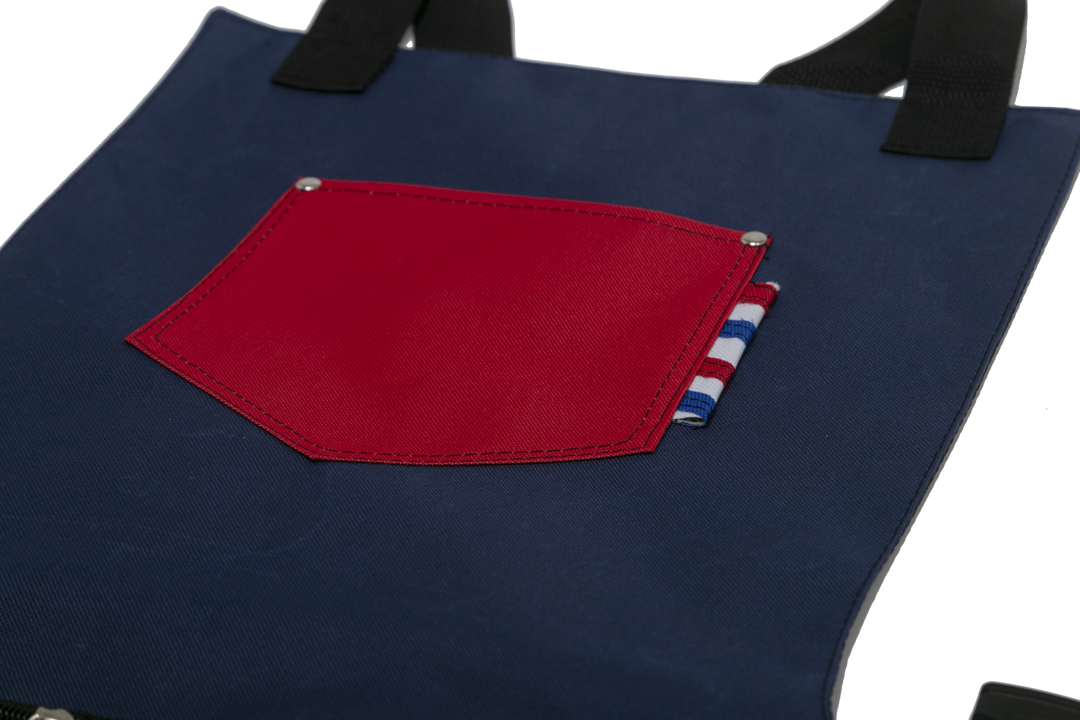 Foto 5 pulgar | Mandil Para Barbero Modelo Texas Insignia De Barbest Co. Color Azul