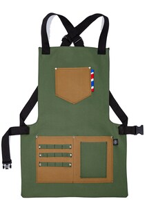 Foto 1 | Mandil P/barbero Modelo Texas Armada Green De Barbest Co