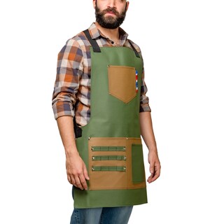 Foto 6 | Mandil P/barbero Modelo Texas Armada Green De Barbest Co