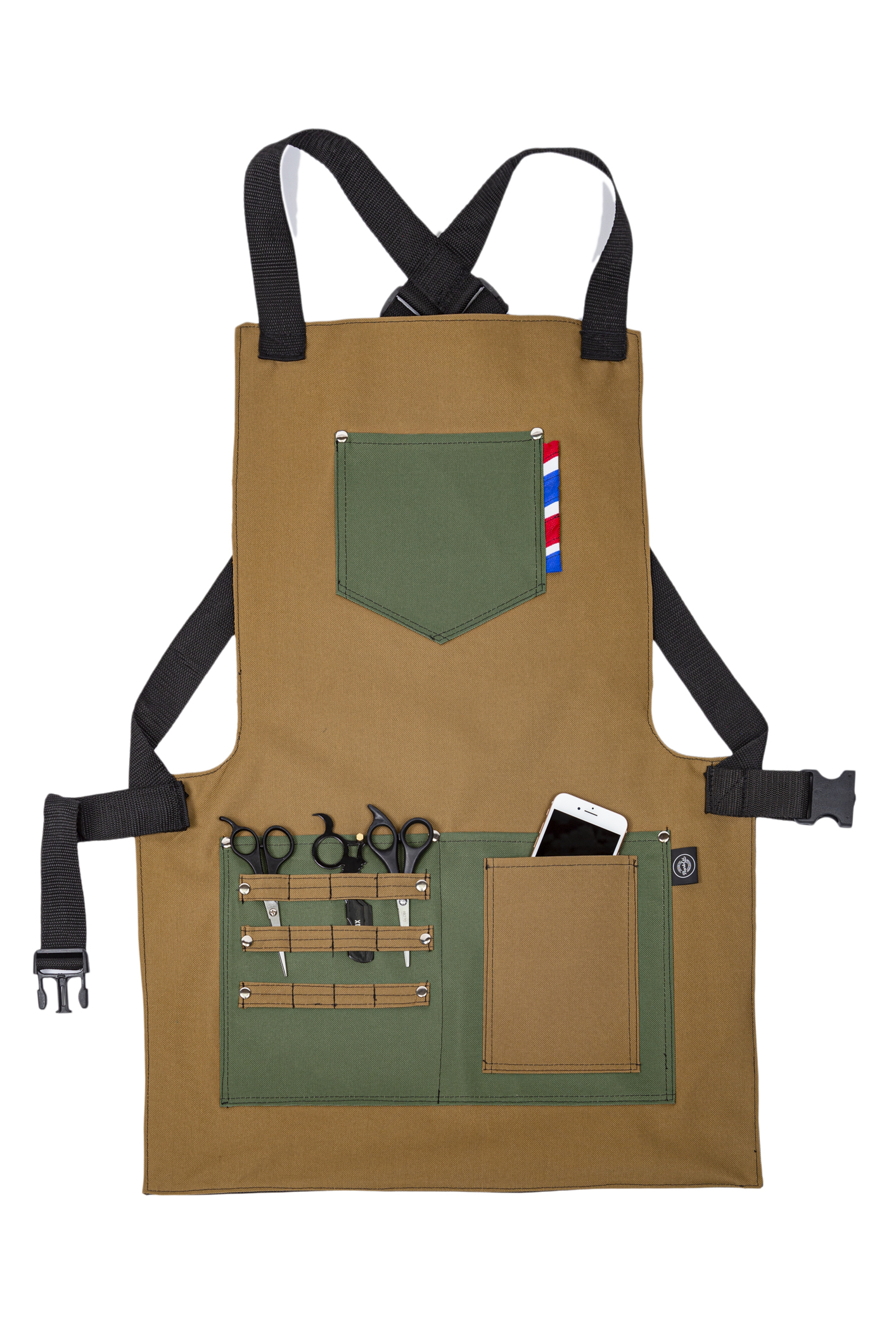 Foto 2 | Mandil P/barbero Modelo Texas Cavalry Khaki De Barbest Co