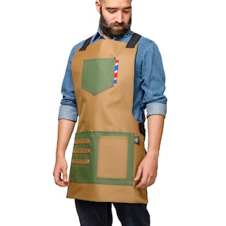 Foto 6 | Mandil P/barbero Modelo Texas Cavalry Khaki De Barbest Co