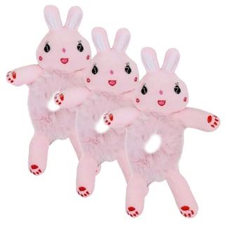 Foto 1 | Donas De Pelo De Conejo Ventdepot Mxodn-003 3 Piezas Rosa