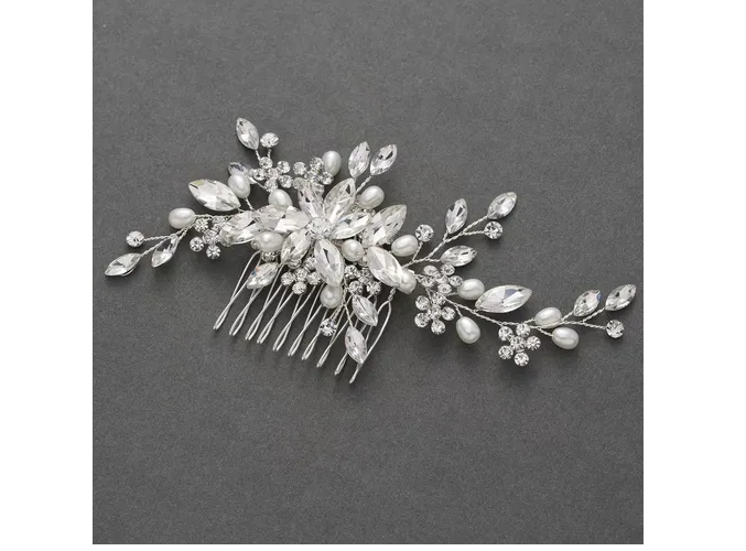 Foto 3 pulgar | Tocado Xtellar De Novia Peinetas Para El Cabello Accesorios