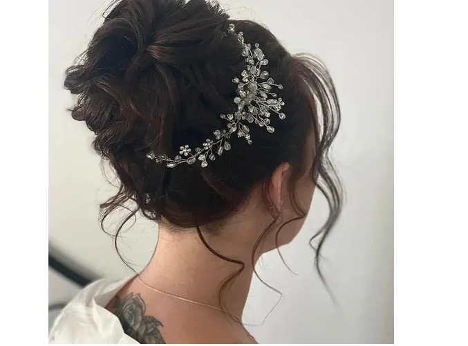 Foto 6 pulgar | Tiara Xtellar De Cristal Pedrería Diadema Para El Pelo