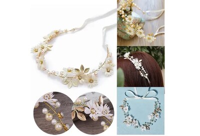 Foto 2 | Accesorios Xtellar Para El Pelo Tiaras Novia Diademas Perlas Flores