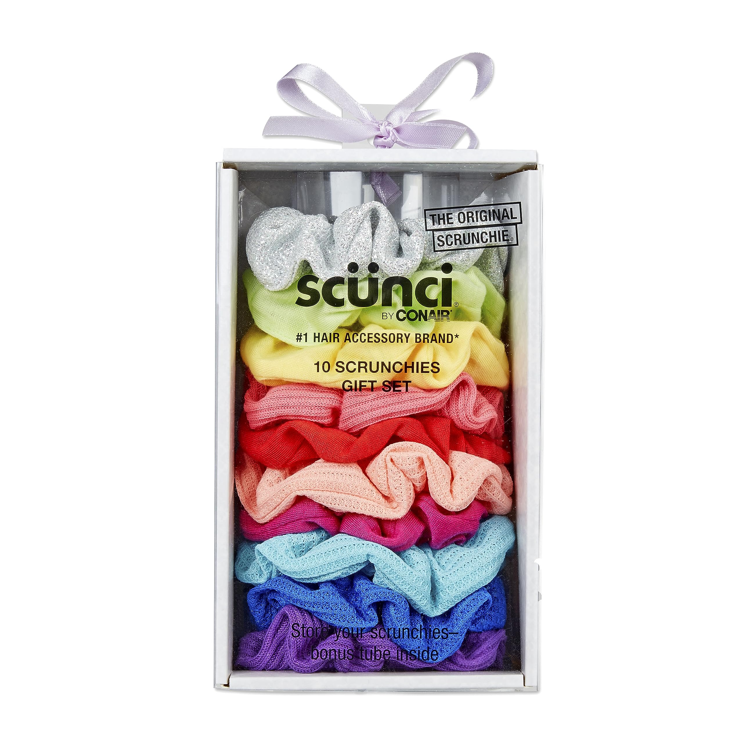 Foto 1 | Set De Regalo Conair Scunci 10 Coleteros En Colores Brillantes Del Arcoíris - Venta Internacional.