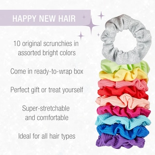 Foto 2 | Set De Regalo Conair Scunci 10 Coleteros En Colores Brillantes Del Arcoíris - Venta Internacional.