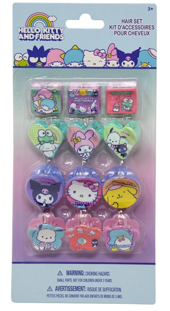 Set De Accesorios Para El Cabello Townley Girl Hello Kitty, Paquete De 12 - Venta Internacional.