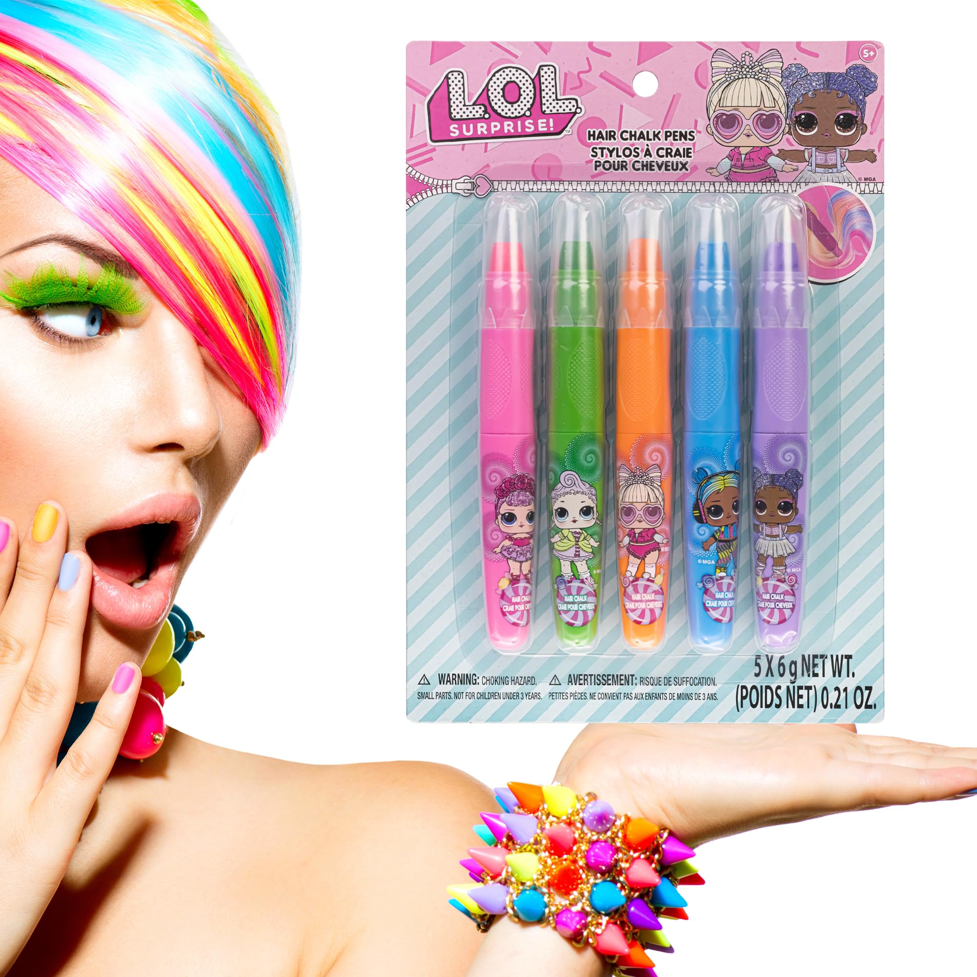 Foto 6 pulgar | Marcadores Temporales Para El Cabello Townley Girl L.o.l Surprise! Chicas - Venta Internacional.