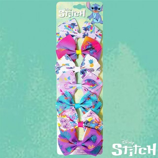 Foto 7 | Set De Lazos Para El Pelo Luv Her Disney Stitch De 10 Cm Con Pinza De Cocodrilo - Venta Internacional.