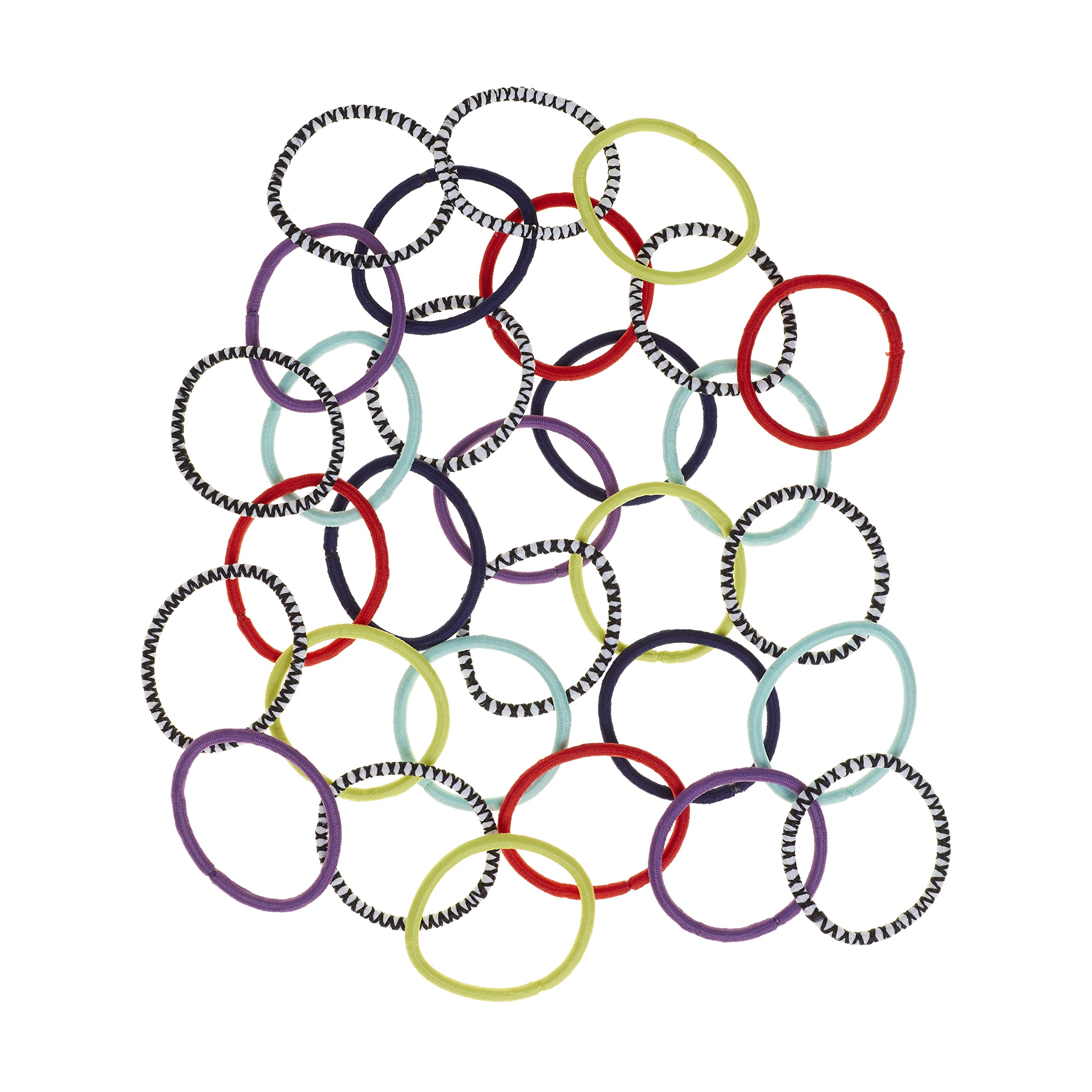 Foto 3 pulgar | Hair Elastics Goody Ouchless Braided Neon Tribal 30 Unidades - Venta Internacional.