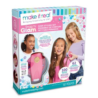 Foto 1 | Set De Peinado Make It Real Snap N' Glam Con Gemas Reutilizables - Venta Internacional.