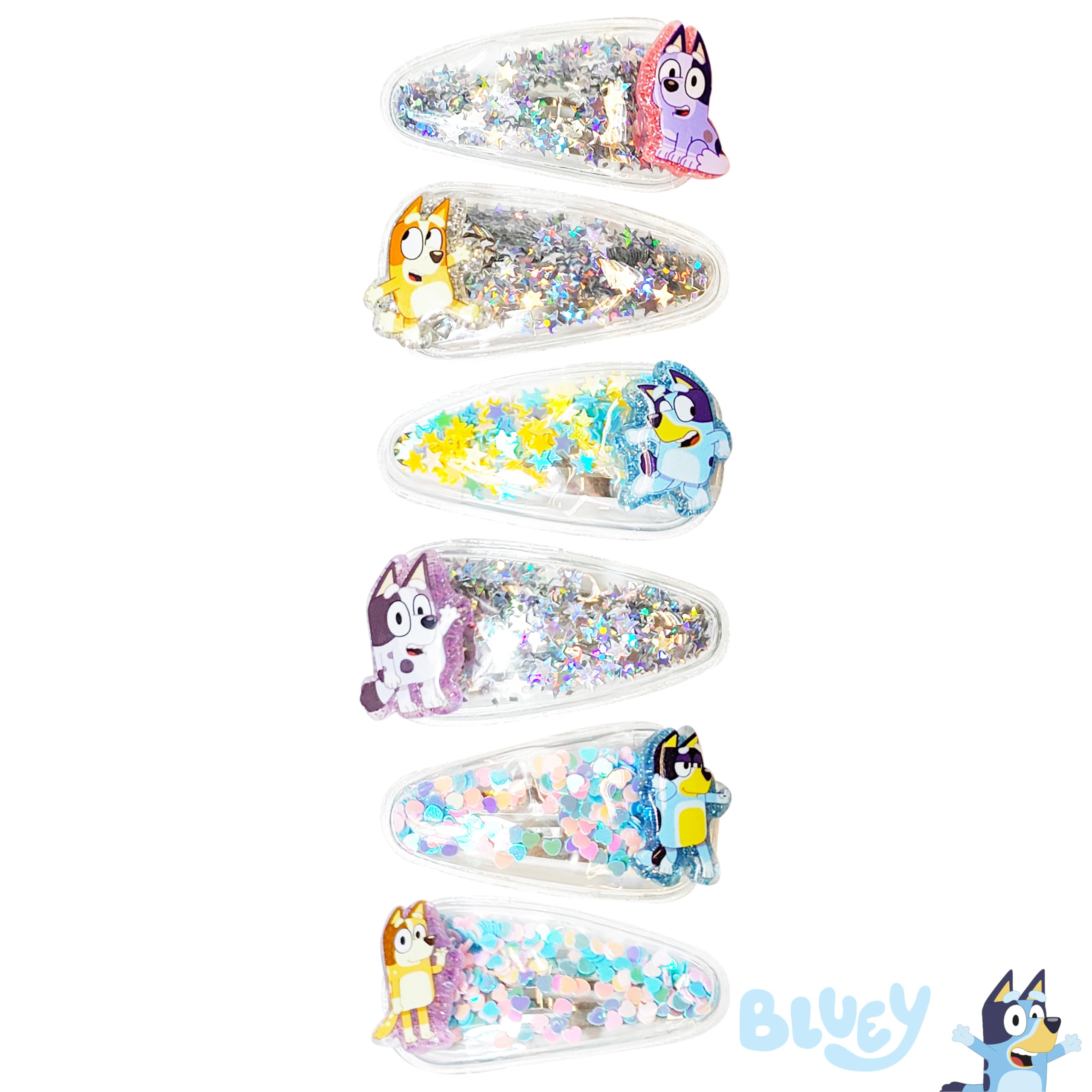 Foto 6 | Accesorios Para El Cabello Luv Her Bluey Para Niñas Con 6 Pinzas Para El Cabello 3+ - Venta Internacional.