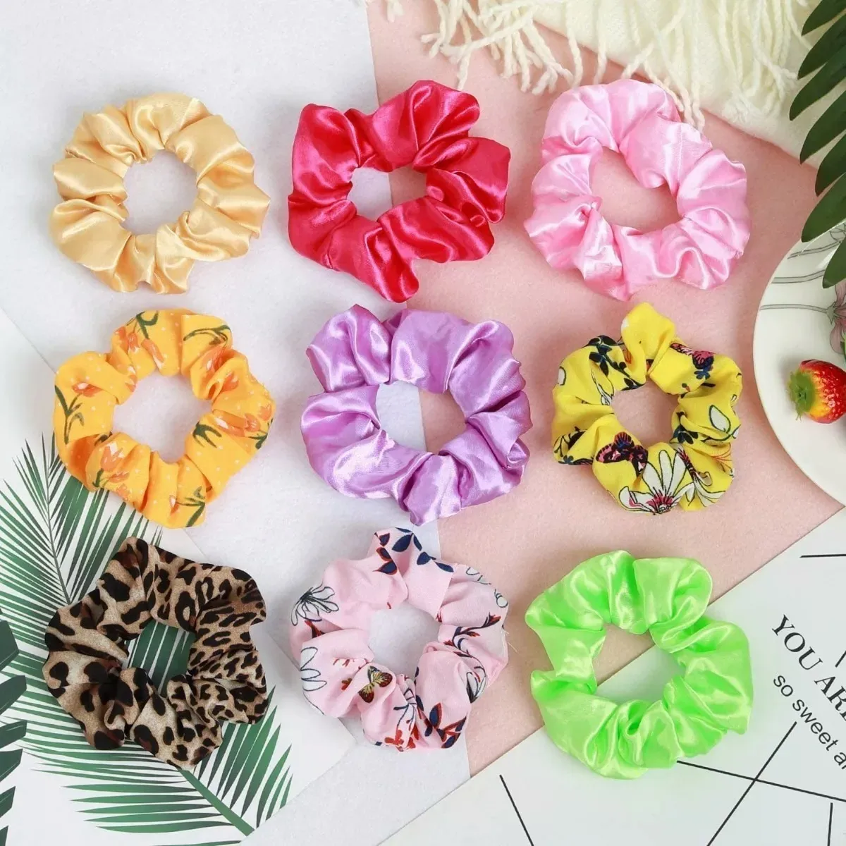 Foto 5 | Ligas Elásticas Aterciopeladas Para Cabello 64 Pz Lab.g Multicolor