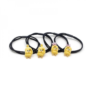 Foto 1 | Juego De Horquillas Pinzas Para El Pelo Elásticas Diseño De Pato Amarillo - Venta Internacional.