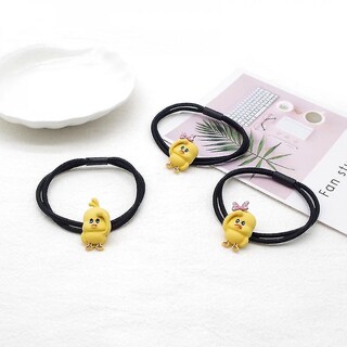 Foto 3 | Juego De Horquillas Pinzas Para El Pelo Elásticas Diseño De Pato Amarillo - Venta Internacional.