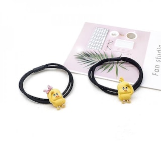 Foto 4 | Juego De Horquillas Pinzas Para El Pelo Elásticas Diseño De Pato Amarillo - Venta Internacional.
