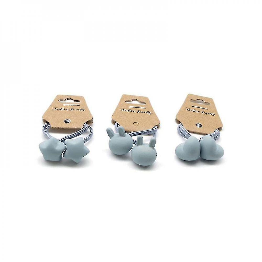 Foto 3 pulgar | Horquillas Para El Pelo  Pinzas Para El Pelo  Cuentas Azules Esmeriladas Para Niños - Venta Internacional.