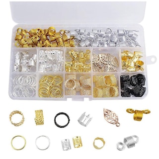 Foto 1 | Juego De Bandas Para El Cabello Con Cuentas Trenzadas 200 Piezas De Aluminio - Venta Internacional.