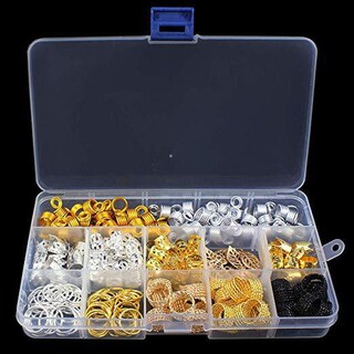 Foto 3 | Juego De Bandas Para El Cabello Con Cuentas Trenzadas 200 Piezas De Aluminio - Venta Internacional.