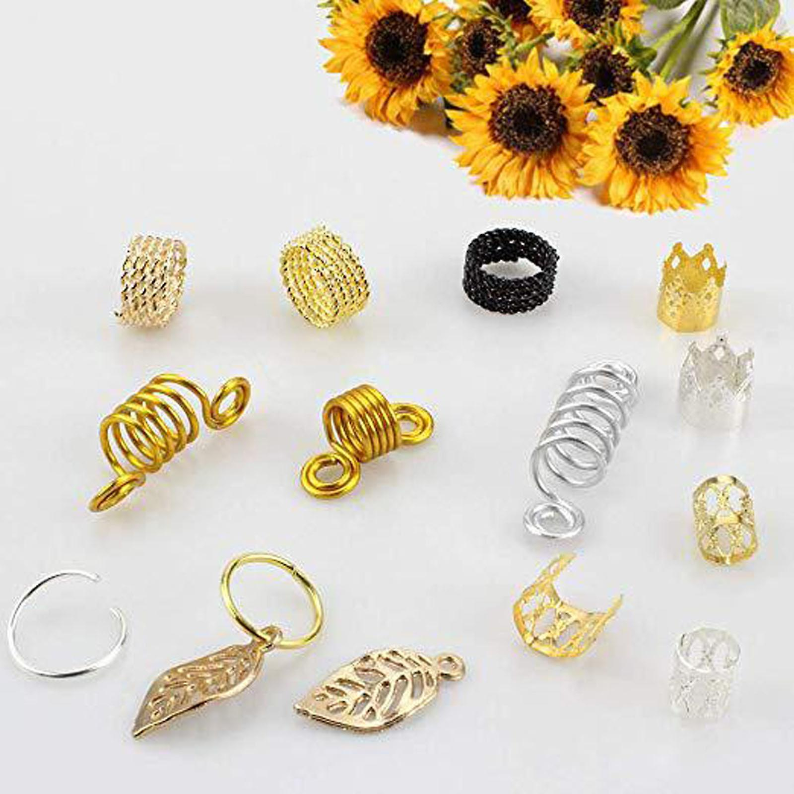 Foto 6 pulgar | Juego De Bandas Para El Cabello Con Cuentas Trenzadas  200 Piezas  De Aluminio - Venta Internacional.
