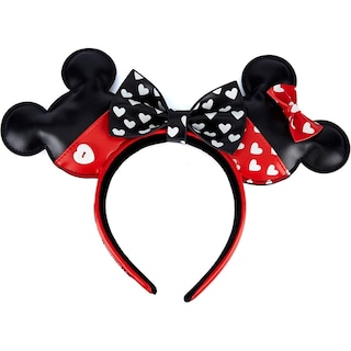 Foto 1 | Diadema de Piel Sintética Loungefly Mickey Minnie Valentine's - Venta Internacional