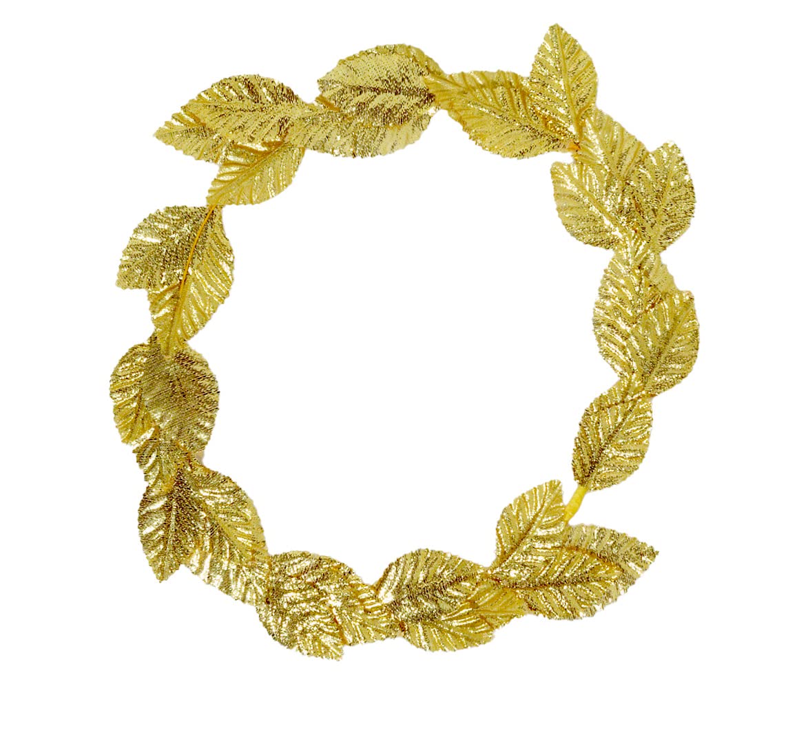 Foto 3 pulgar | Corona De Hojas Griegas Con Rubíes Dorados Para Adultos Para Fiestas Temáticas - Venta Internacional.