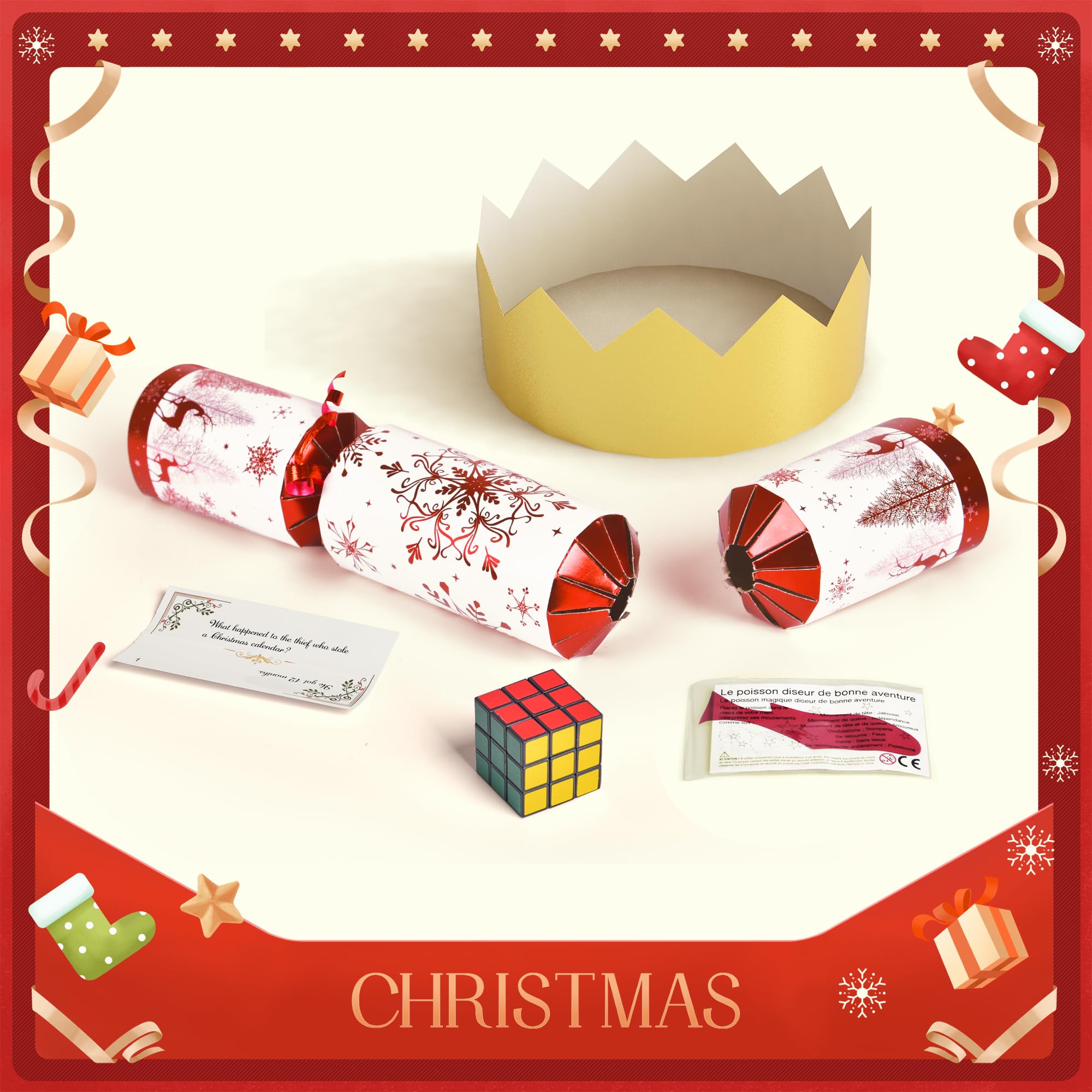 Foto 4 pulgar | Christmas Crackers Fun Little Toys, Paquete De 12 Unidades, Tarjetas De San Valentín - Venta Internacional.