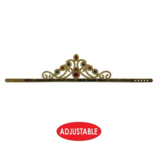 Foto 3 | Tiara Beistle Con Joyas De Plástico Queen Gold, Paquete De 12 - Venta Internacional.