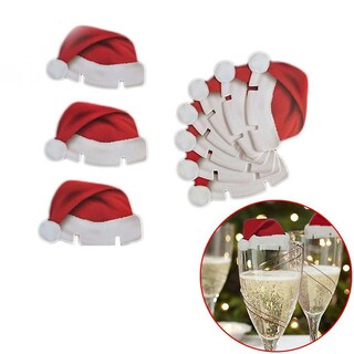 Foto 3 | Sombreros De Cartón, Cristal Champán, Decoración Navideña (10 Unidades) - Venta Internacional.