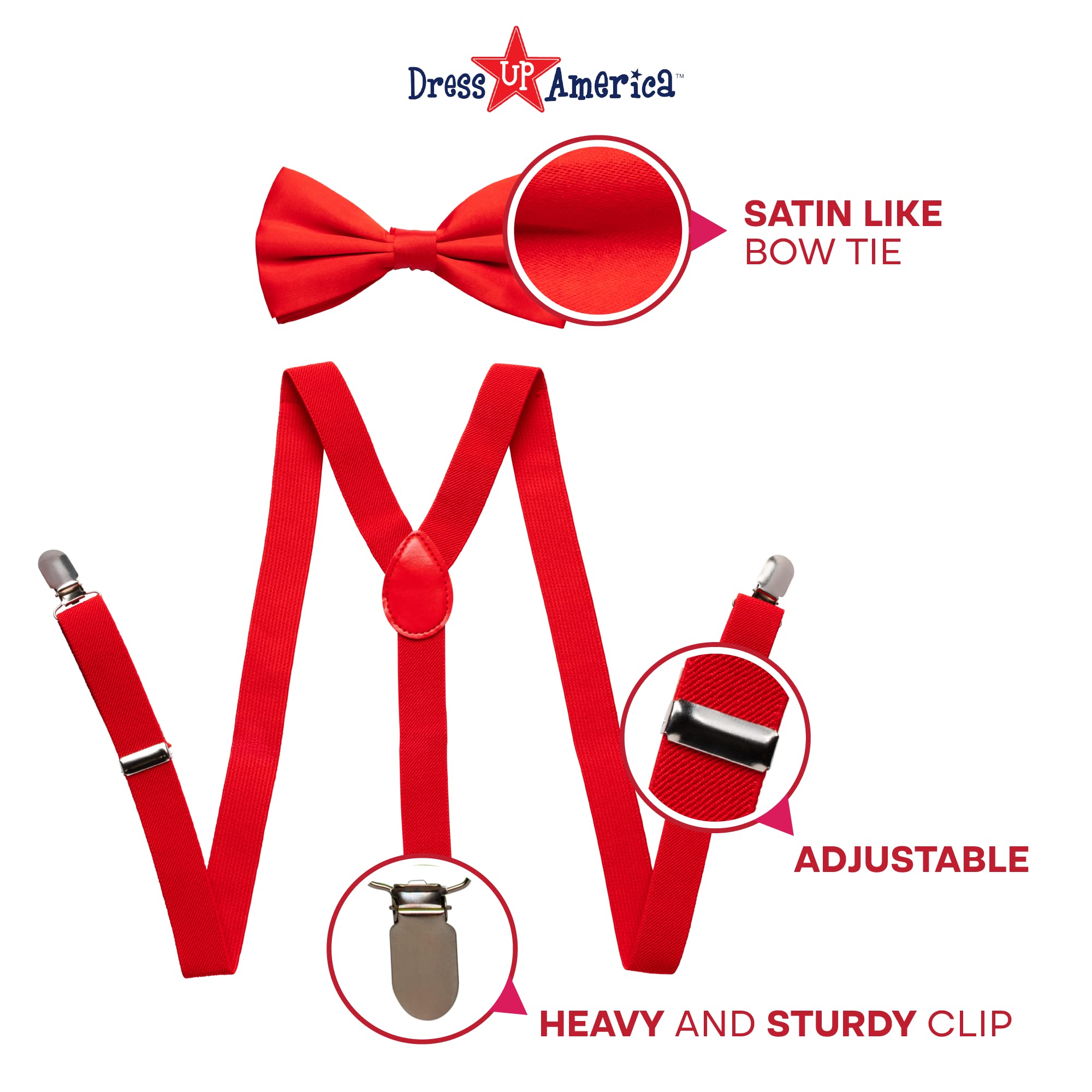 Foto 3 | Set De Pajarita Y Tirantes Para Accesorios De Fiesta De Dress Up America - Venta Internacional.