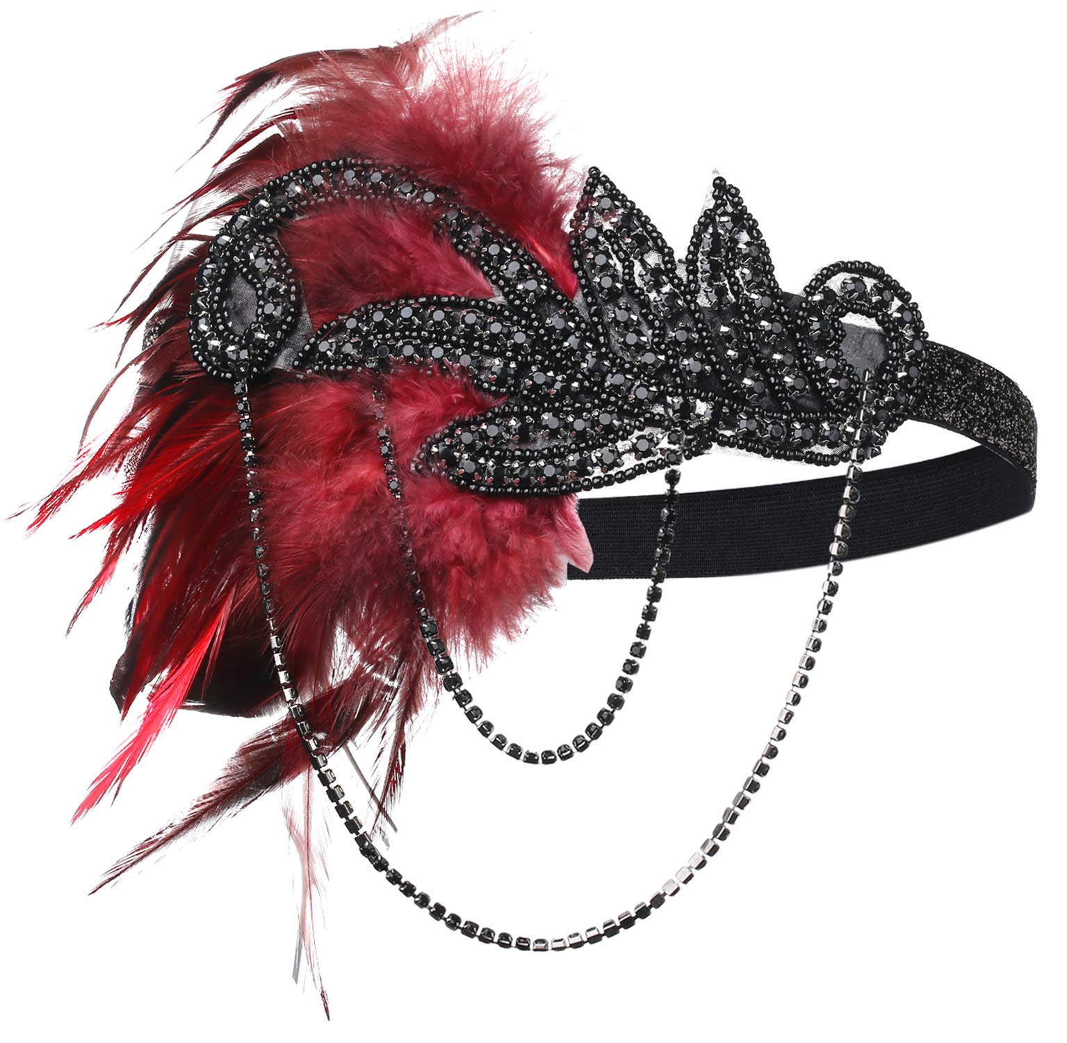Foto 4 pulgar | Set De Accesorios Babeyond Flapper De Los Años 20 Para Mujer: Diadema, Collar, Guantes - Venta Internacional.