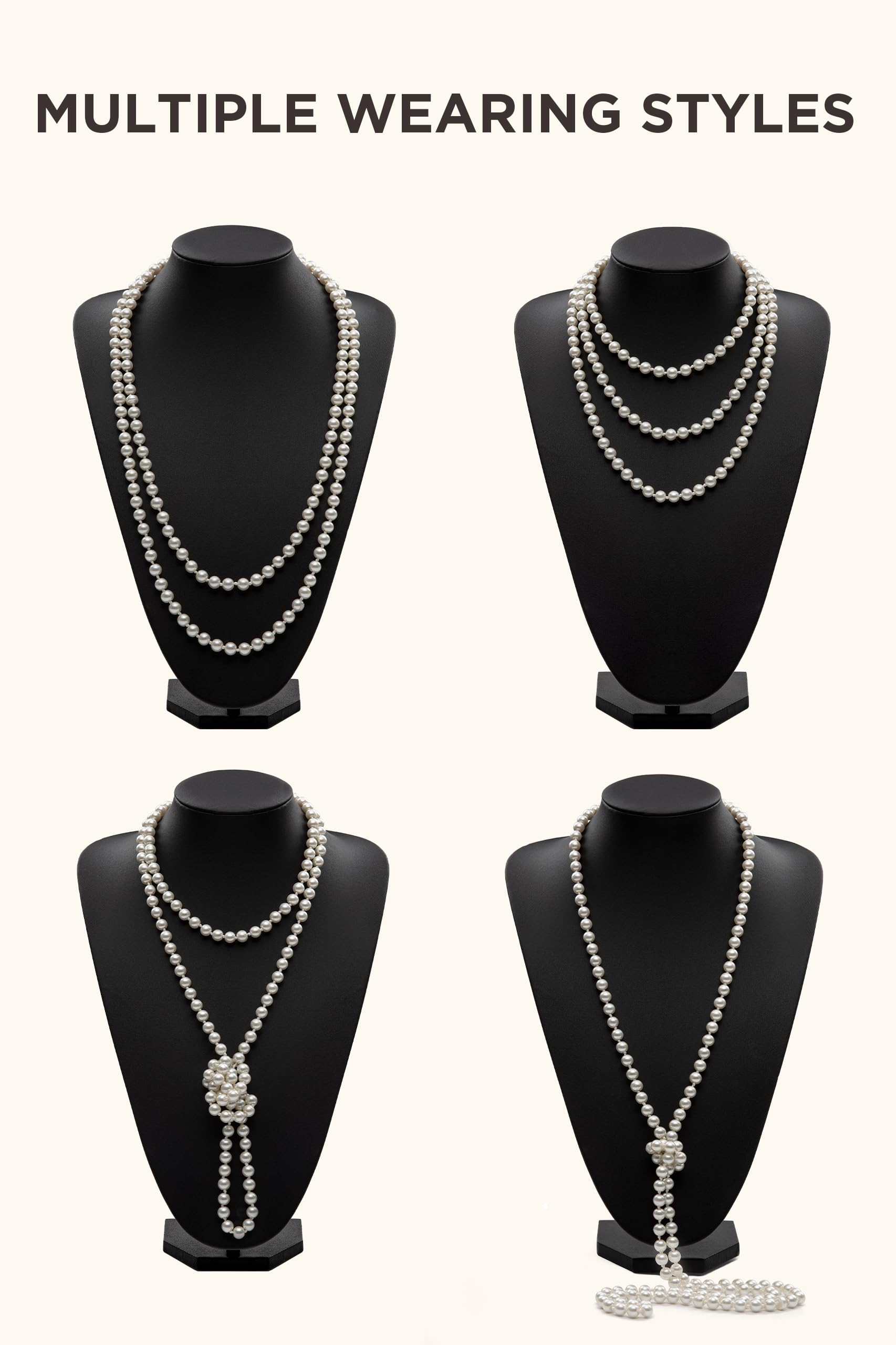 Foto 8 pulgar | Set De Accesorios Babeyond Flapper De Los Años 20 Para Mujer: Diadema, Collar, Guantes - Venta Internacional.