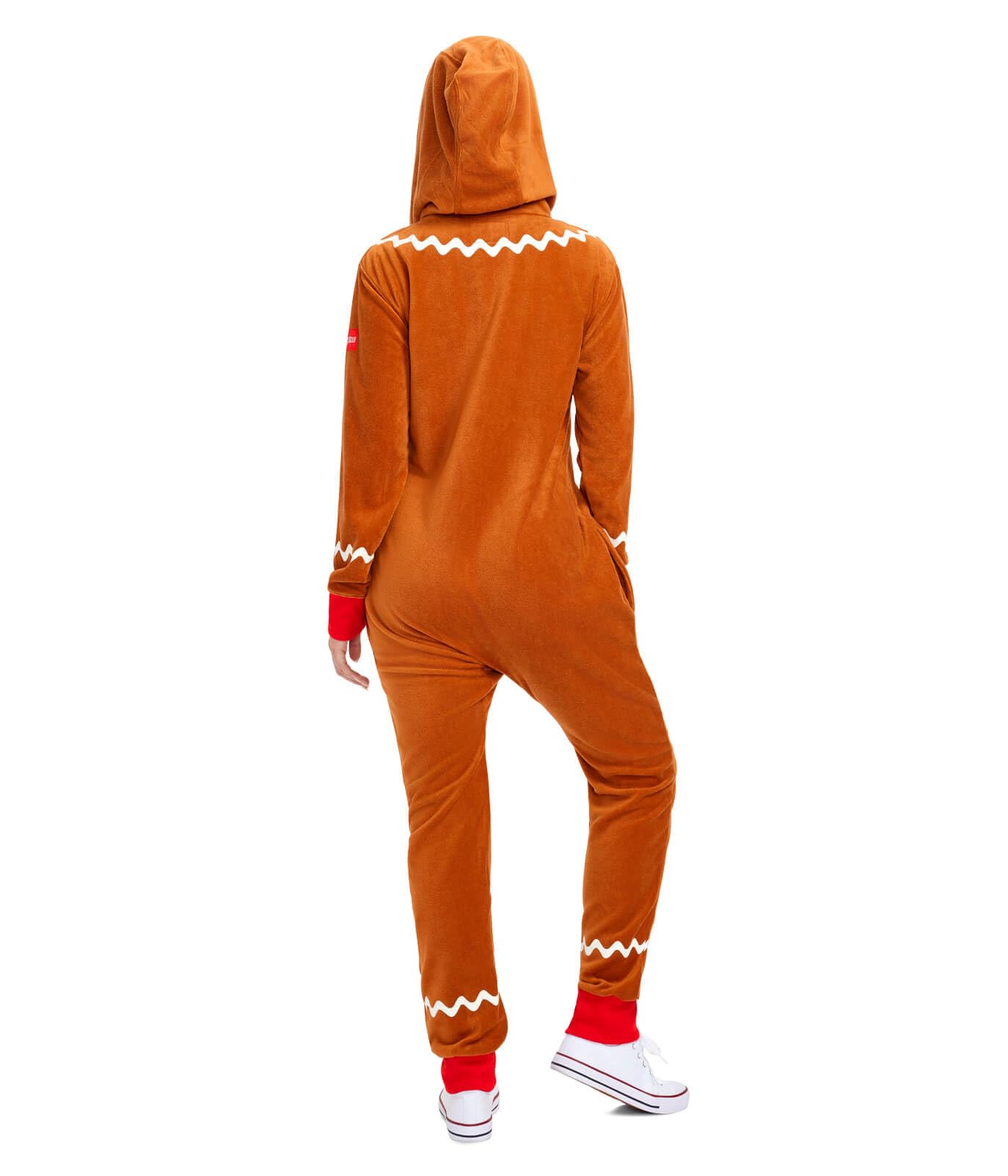 Foto 8 pulgar | Onesie Tipsy Elves Christmas Brown Gingerbread Para Adultos - Venta Internacional.