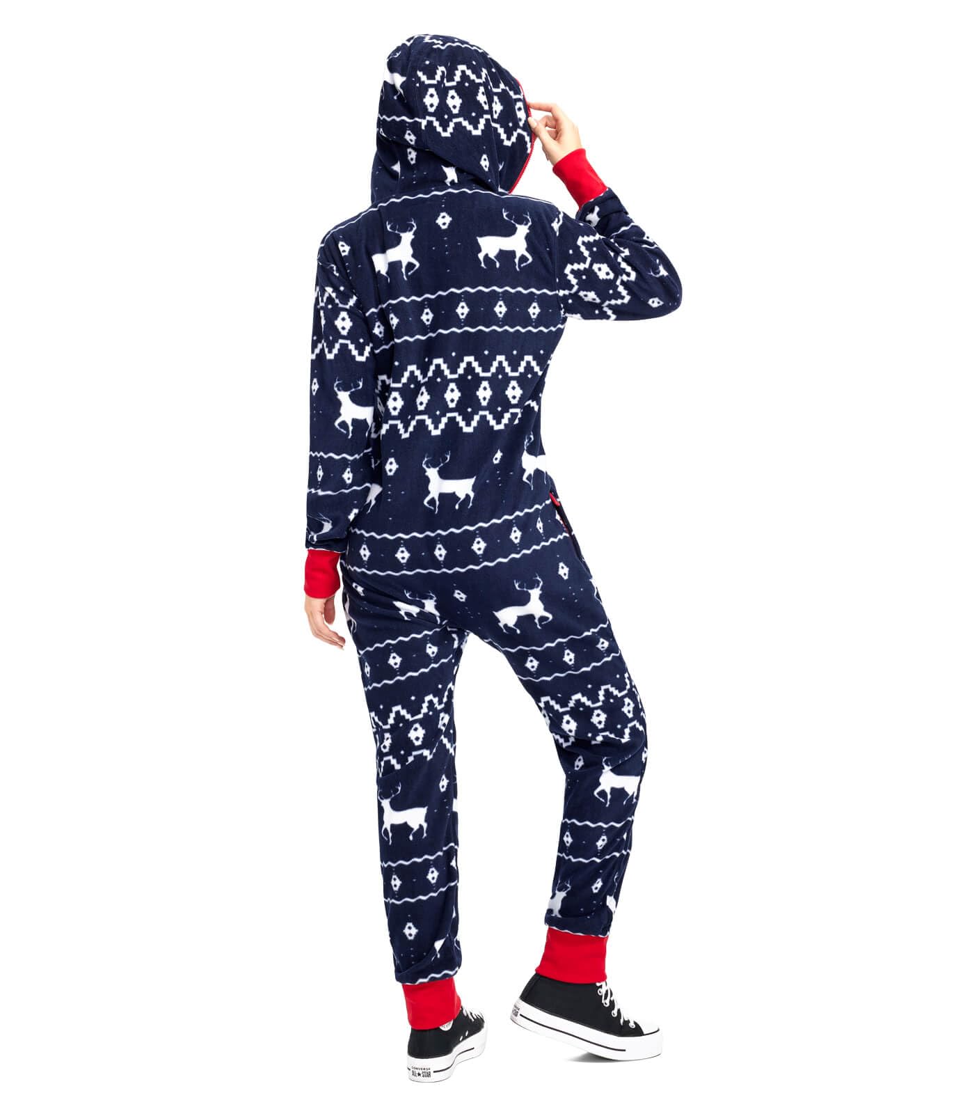 Foto 4 pulgar | Mono Tipsy Elves Christmas Blue Fair Isle Para Adulto, Talla Xs - Venta Internacional.