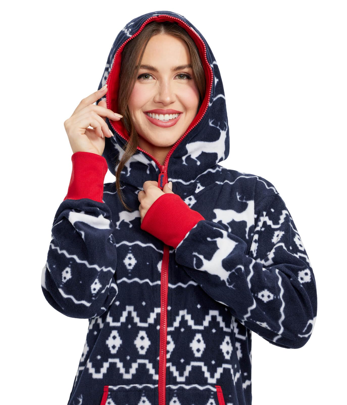 Foto 4 | Mono Tipsy Elves Christmas Blue Fair Isle Para Adulto, Talla Xs - Venta Internacional.