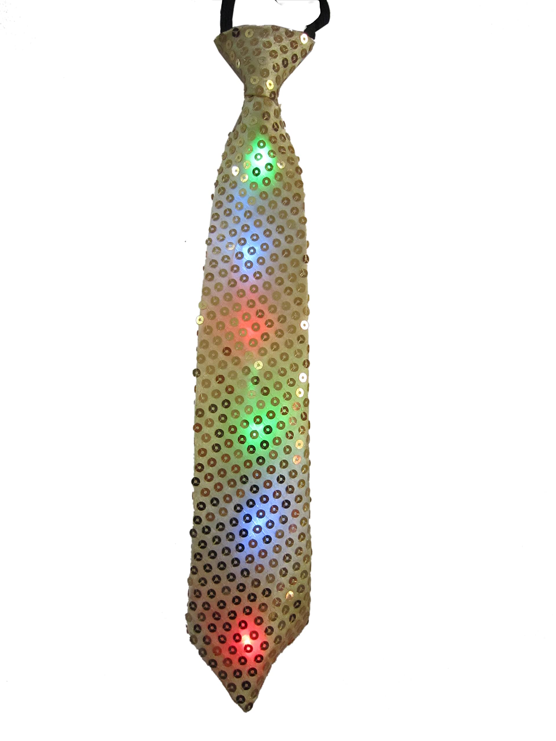 Foto 2 pulgar | Corbata Dress Up America Con Lentejuelas Led Parpadeantes, Color Dorado - Venta Internacional.