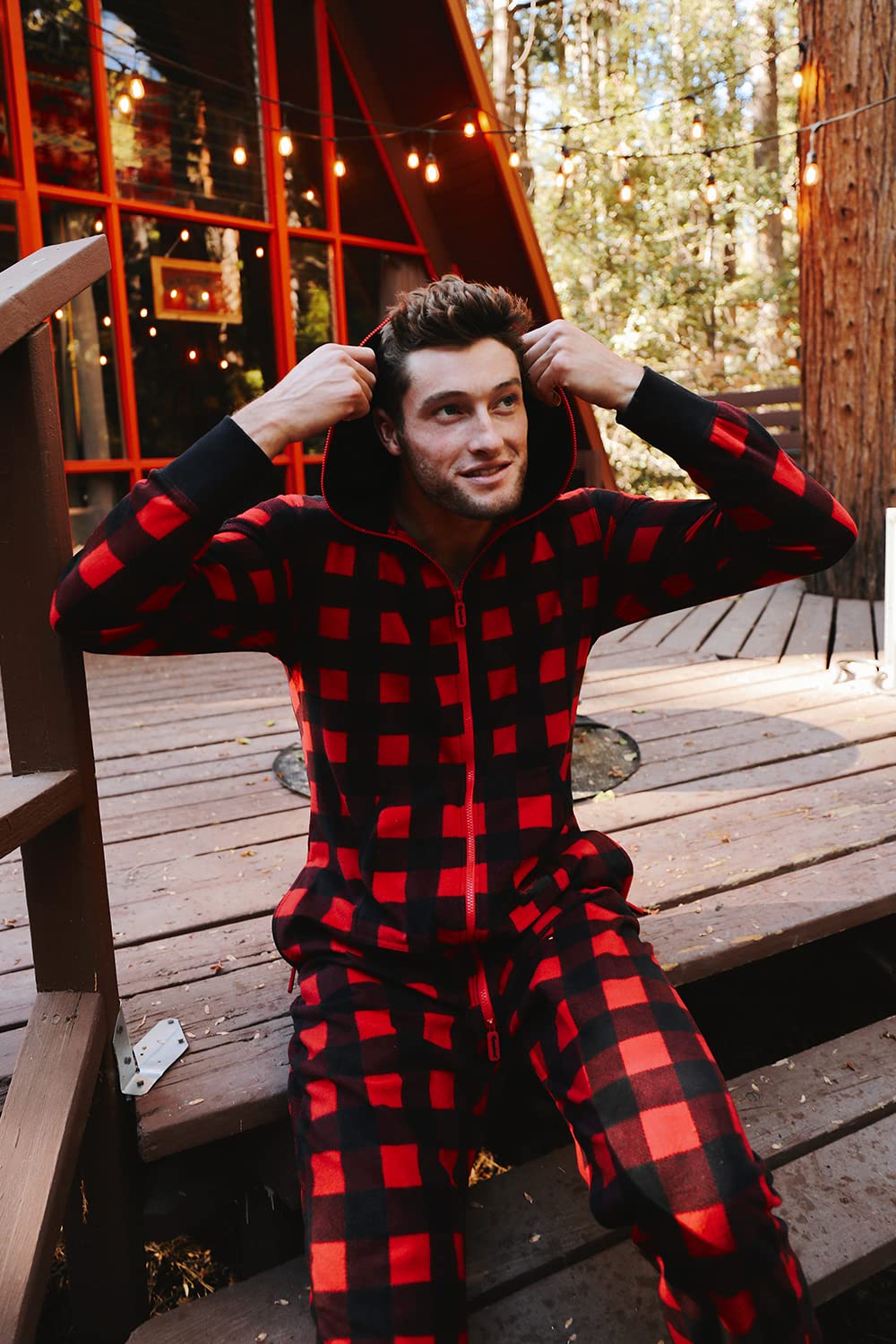 Foto 5 | Mono Navideño Tipsy Elves, Cómodo, Unisex, Rojo, Talla M, Adulto - Venta Internacional.