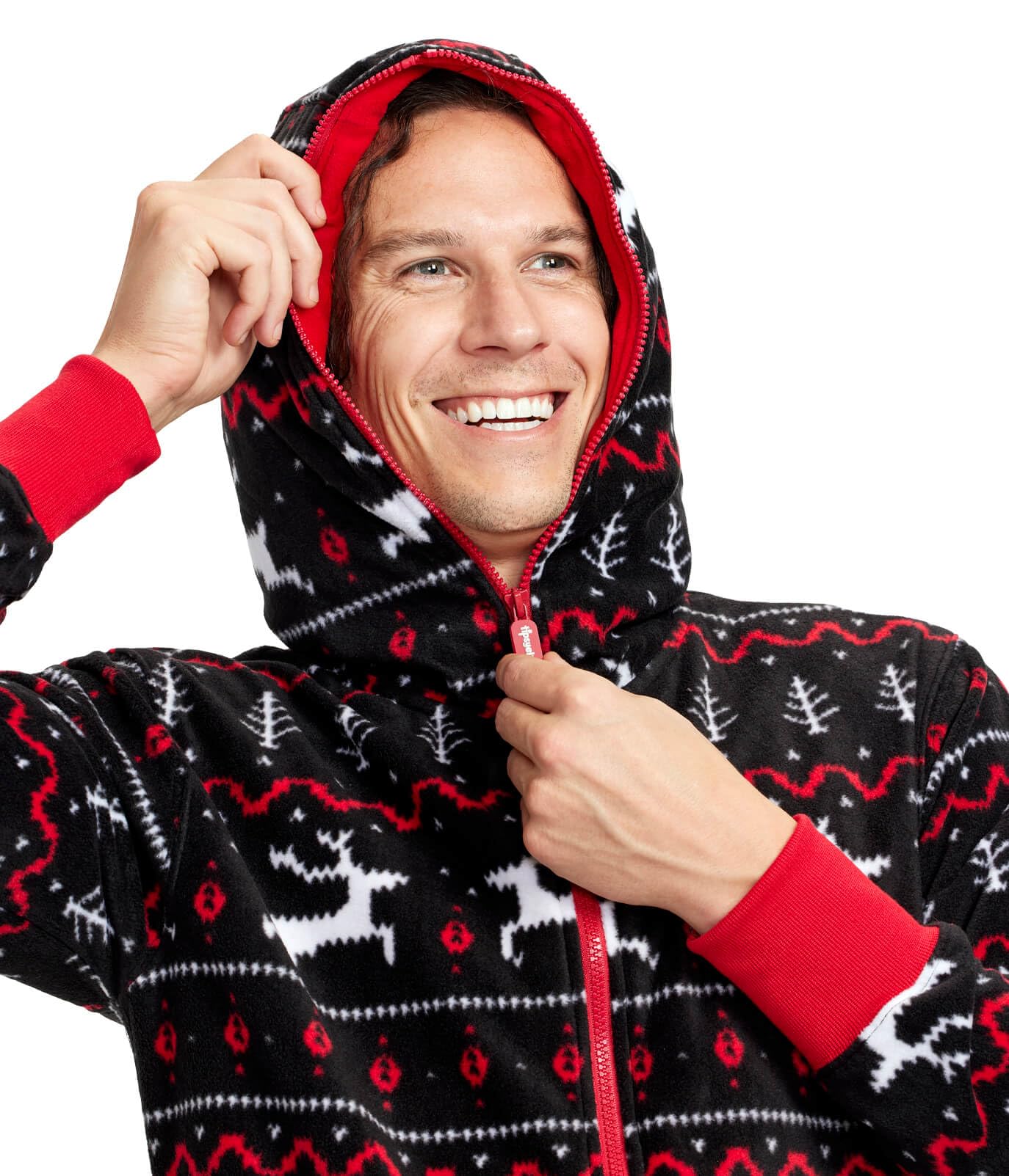 Foto 3 | Mono Tipsy Elves Christmas Black Fair Isle Para Adulto, Talla Xl - Venta Internacional.