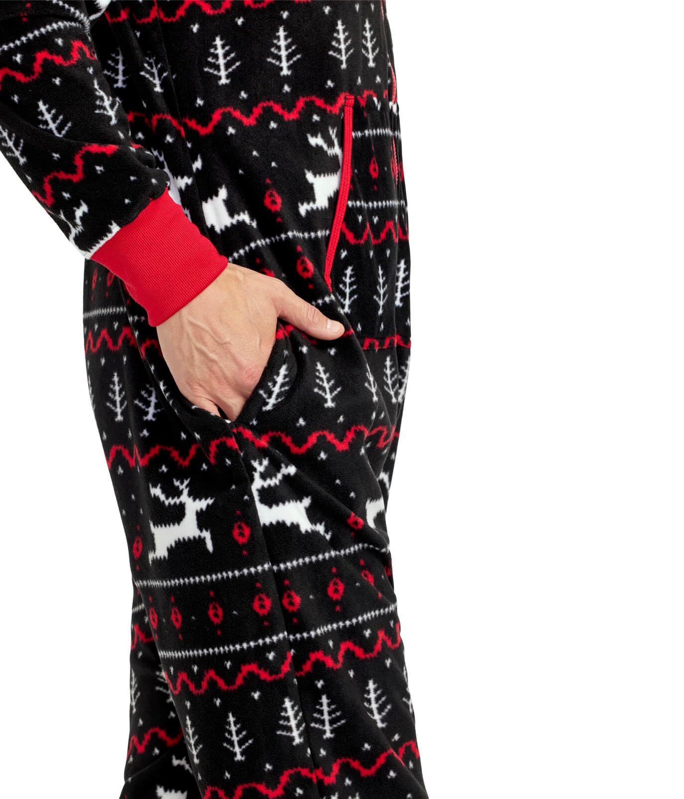 Foto 4 | Mono Tipsy Elves Christmas Black Fair Isle Para Adulto, Talla Xl - Venta Internacional.