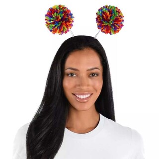 Foto 2 | Diadema Amscan Rainbow Pom Headbopper Para Fiesta De Halloween - Venta Internacional.
