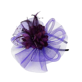 Foto 1 | Gorro De Boda Huoguo Fascinator Mesh Ribbon Feather - Venta Internacional.