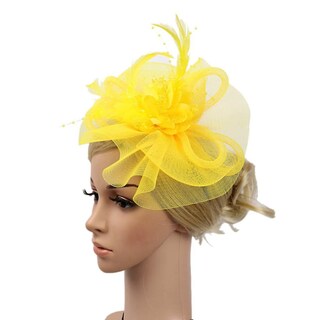 Foto 2 | Gorro De Boda Huoguo Fascinator Mesh Ribbon Feather - Venta Internacional.